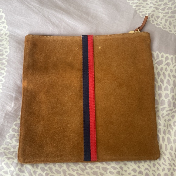 Clare V Suede Fold-over Clutch - Picture 4 of 6